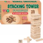 wooden stacking tower game