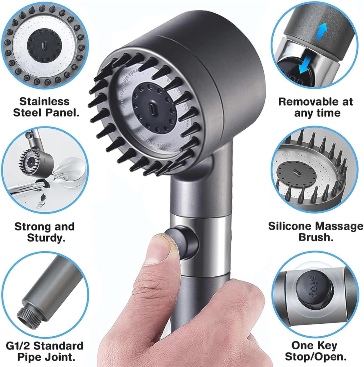 pressure shower head