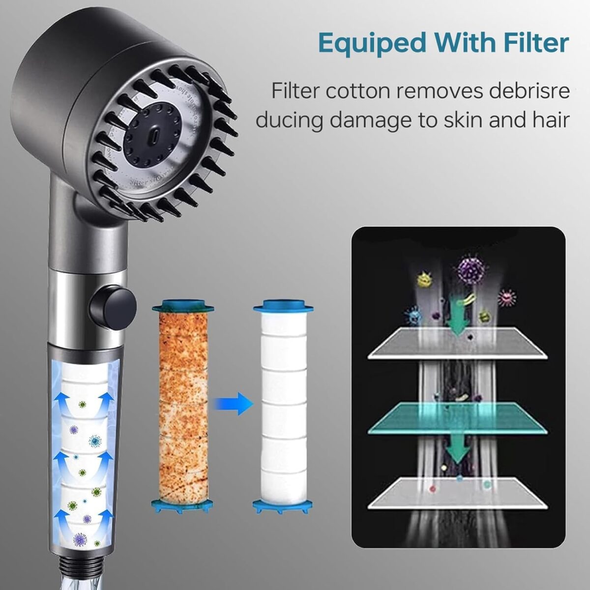 pressure shower head
