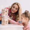 wooden stacking tower game