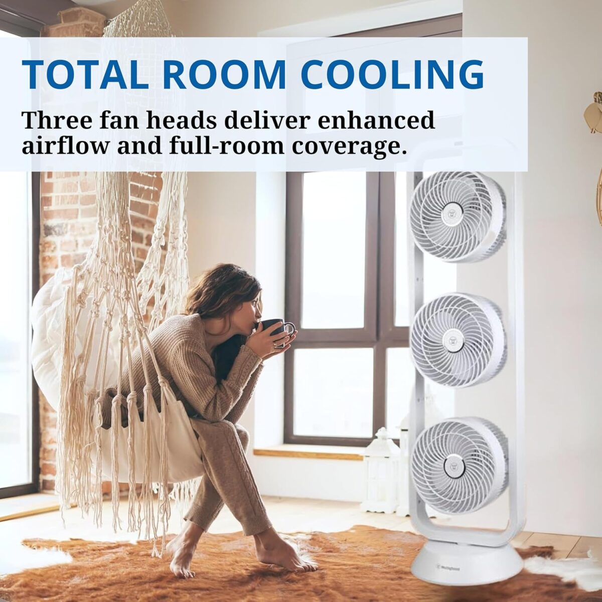 triple fan tower